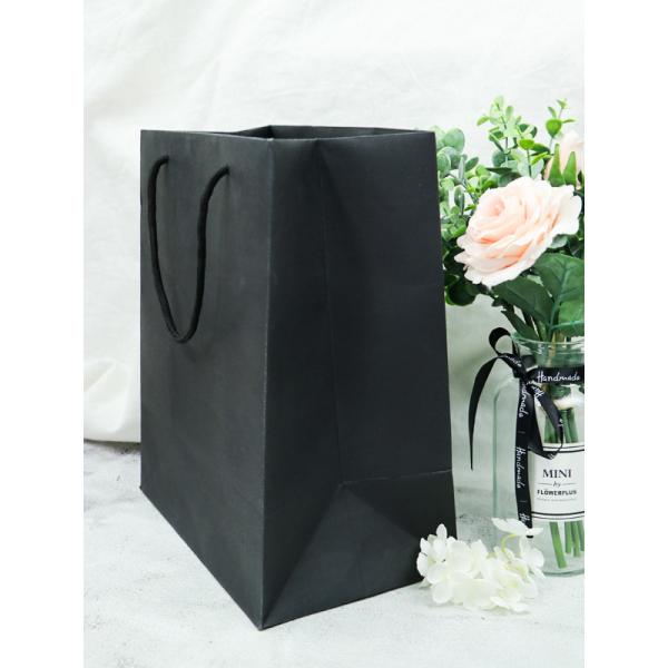 Жесткость бумажных мешков Эко большой емкости высокая с черными ручками хлопка