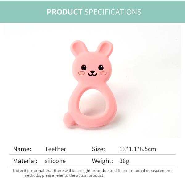 Кольцо Teether силикона Montessori, игрушка прорезывания зубов силикона для младенца детей Newborn