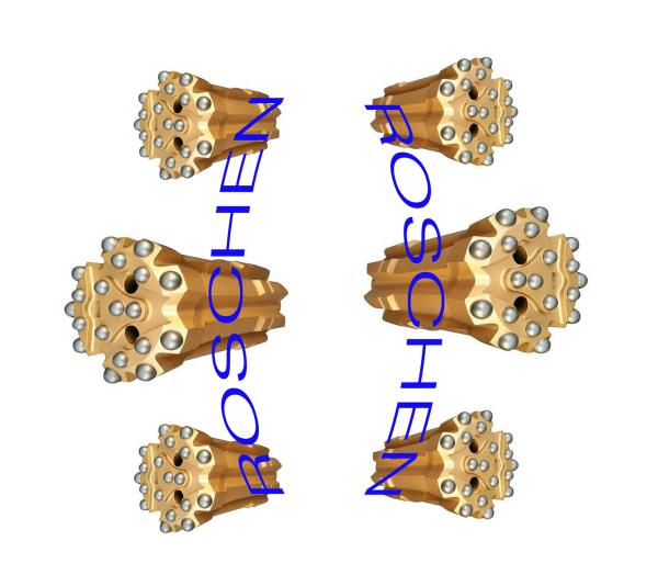 Tungsten Carbide Top Hammer Drilling , Thread Rock Button Bit Drilling