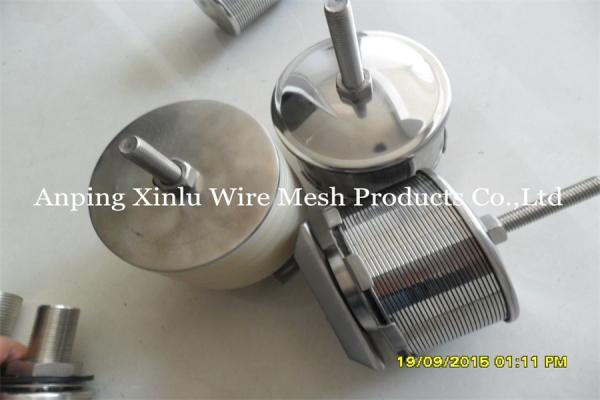 Wedge Wire Wrapped Screen Water Filter Nozzles Stainless Steel Slot 0.25mm