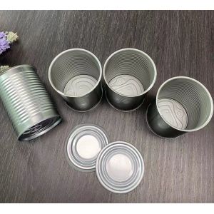 400g D73x113mm Bean Nut Tin Can for Pet Food Packaging with Easy Open Lid