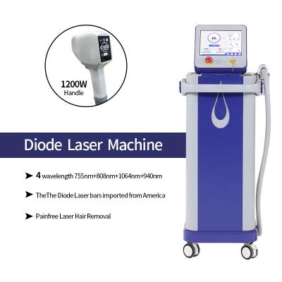 1.2kw German Laser Hair Removal Machine Triple Wave 808nm