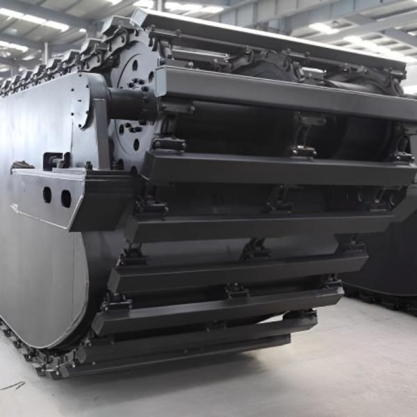 Amphibious Excavator Pontoon Undercarriage Durable Aluminum Alloy Track System