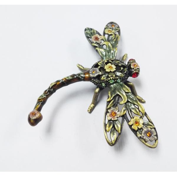 Fashion  Dragonfly Metal Jewelry Box Dragonfly trinket box