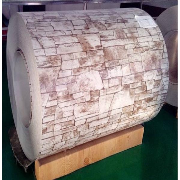 PPGI Prepainted Galvanized Steel Coils 1000 -1500mm Wood Pattern