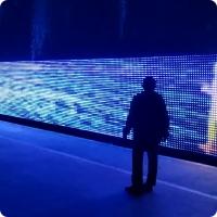 Écran à grille LED de 20 mm, lumière de paysage haute luminosité extérieure