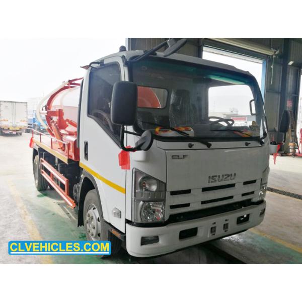 ISUZU 700P Sewage Vacuum Pump Truck 190hp High Efficiency 10000L Capacity