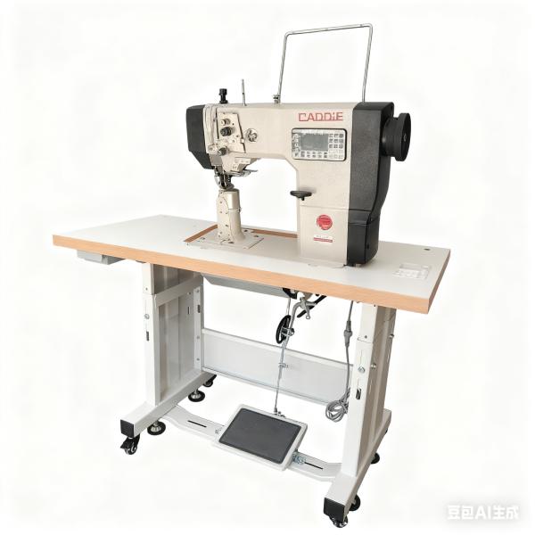 Single Needle Computerized Sewing Machine Industrial Post Bed Sewing Machine for Shoe and Leather Sewing