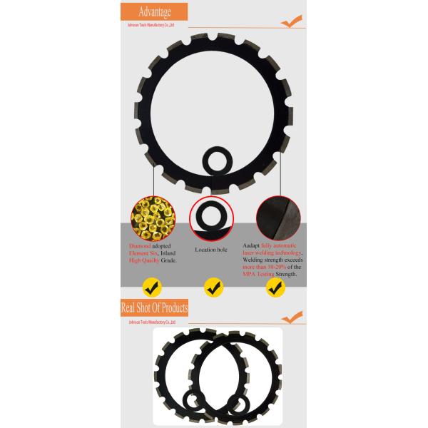 366mm L'anneau de diamant soudé au laser lames de scie pour béton pour la coupe à sec béton brique de béton armé