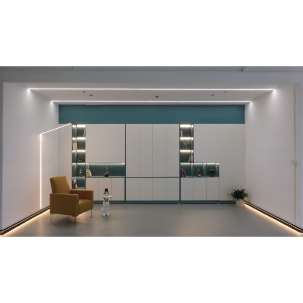 6063-T5 Aluminum Alloy LED Aluminum Profile with Anodized Surface and PC Lens Diffuser for LED Strip Channel