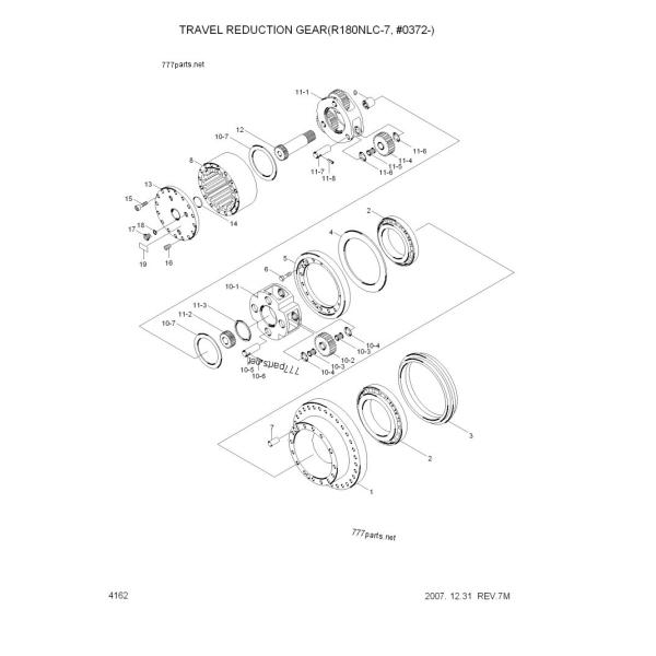 Уменьшение перемещения 31N6-40040 двигателя экскаватора R225-9 R210LC-7 R180LC-7 31N6-40041