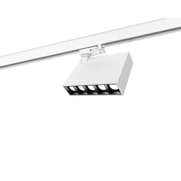 led traking light Unique Design Linear Spot Track Lights 12W Rotatable Ceiling Mounted Led Rail Light Black and White