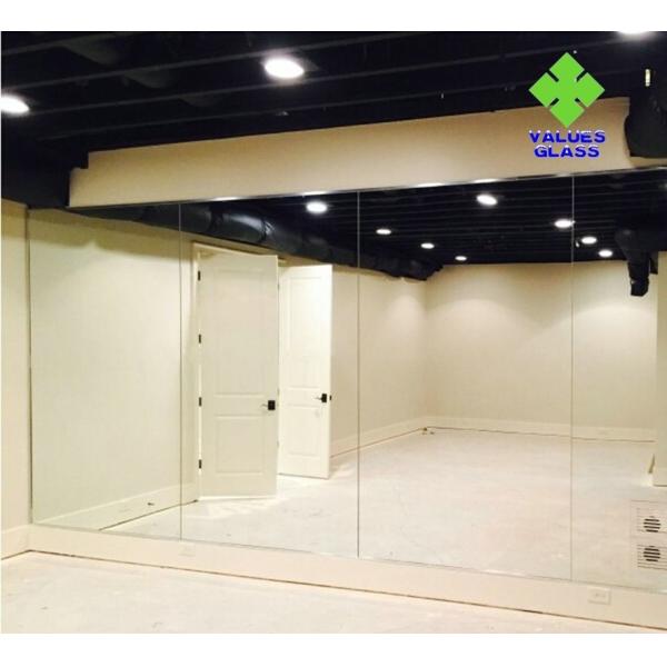 Зеркало стены безопасности серебряное, полные размер стены танца стены зеркала подгонянный