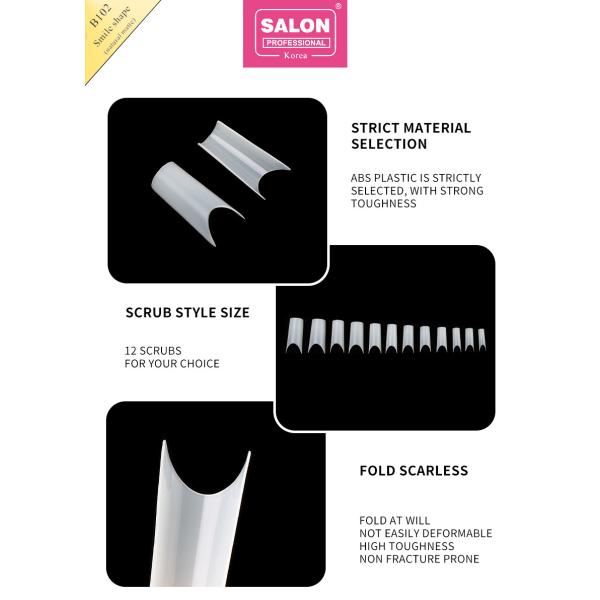 Wholesale Nail Decoration False Fingernails Seamless Detachable French Long Square False Nail Tips Extension
