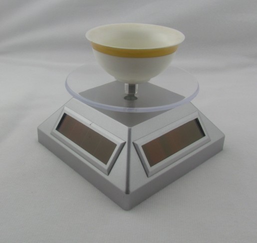 Rotate 360 degree under natural light in the daytime ABS Solar rotary display holder