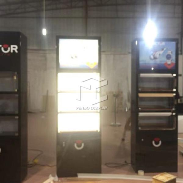 MDF Watch Wall Glass Display Cabinet For Shops Decoration