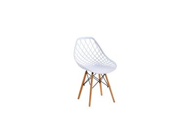 America Eames Dining Chair Casual Fashion Hollow Plastic Backrest For Meeting