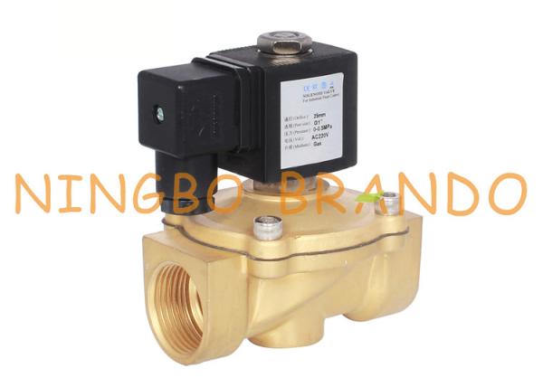 Polegada de 1/2 3/4 de polegada válvula de solenoide de bronze do gás de 1 polegada para o aquecedor de água 12V 24V 120V do chuveiro