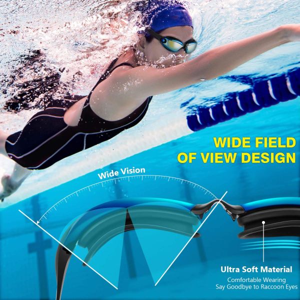 PC Electroplated Swimming Goggles Adult Swimming Glasses Men Luxury Brand