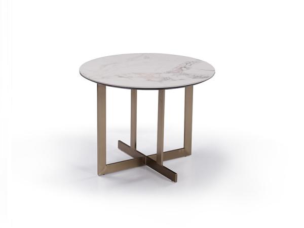 Aria Asymmetric Ceramic Marble Ceramic Coffee Table  Luxurious