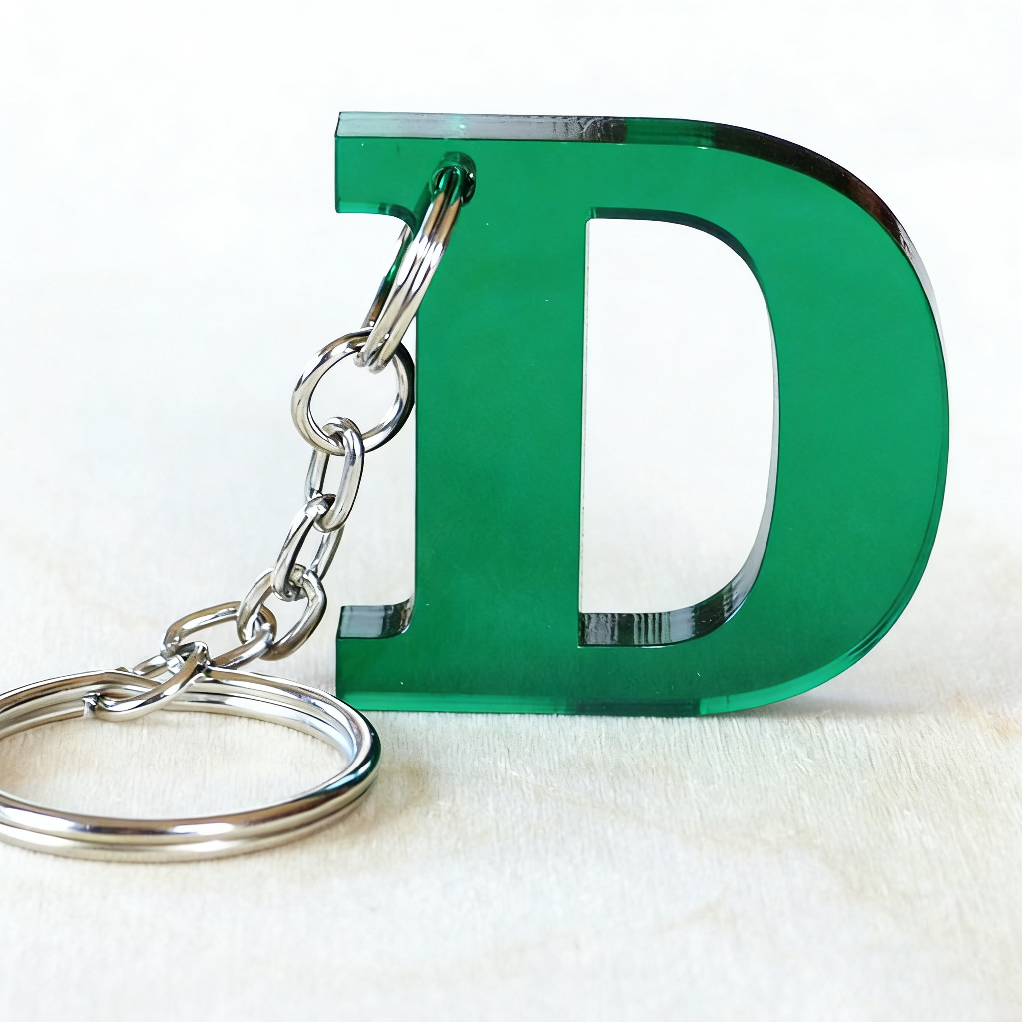 Custom Acrylic Keychains Plastic Alphabet Letter Key Ring Acrylic Charms Bag Pendant