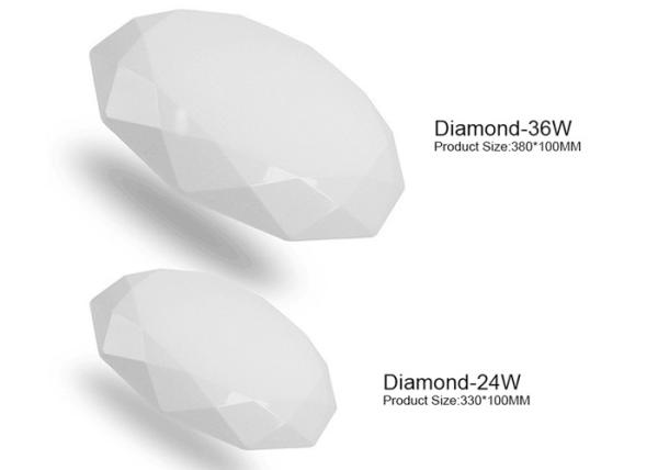 Bedroom 3000k Diamond Led Ceiling Lights IP20 80lm/W