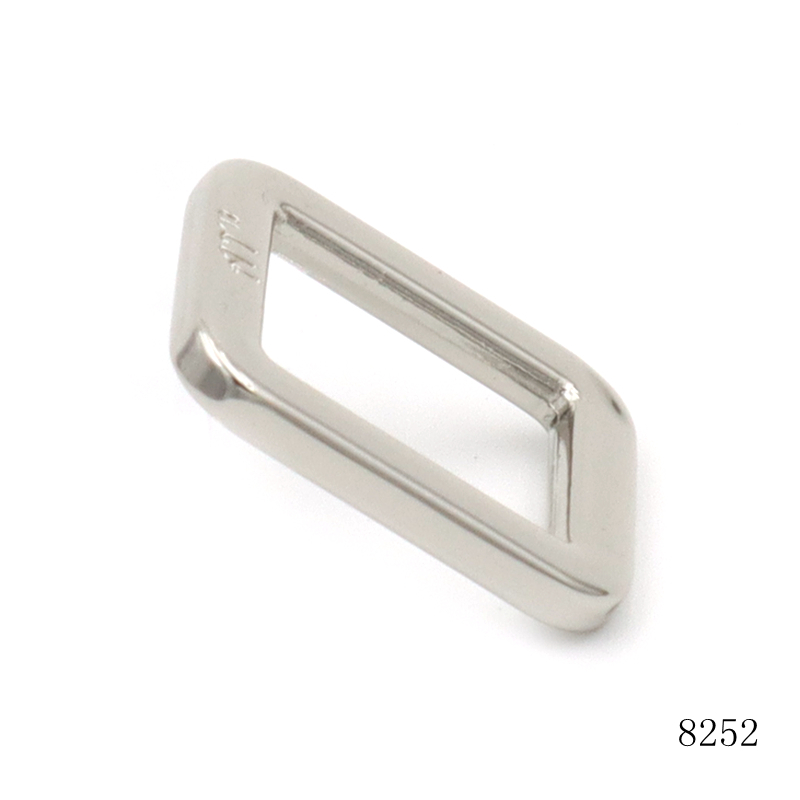20mm Nickel Plated Square Buckle Custom Engrave Logo Flat Metal Alloy buckle