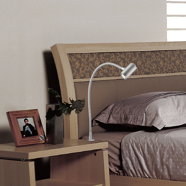3W Headboard Reading Light with On/Off Switch Flexible Wall Mount LED Lighting Solution
