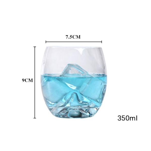 Роскошный виски пробуя стекла, уникальный набор Тумблер кристаллического стекла Эвереста