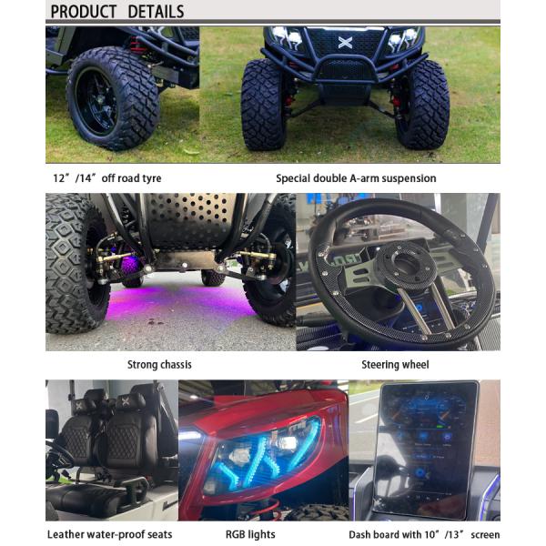 China Factory Custom Nuevo 4 asientos Club Car Batería Operado Golf Carros eléctricos Golf Buggy