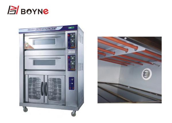 High Temperature Industrial Baking Oven Combination Two Deck Stainless Steel 430