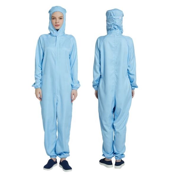 Cotton Coverall Anti Static Garments for Food Processing Industry Line