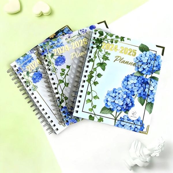 Custom Printing Spiral Paper Note Book Diary Journal Agenda Daily Weekly Monthly Organizer Planner Notebook