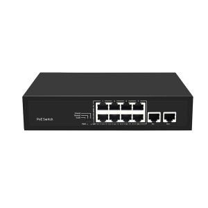 8 портов PoE Switch10/100M Fast Ethernet VLAN 250-метровый PoE расстояние AC вход Неуправляемый