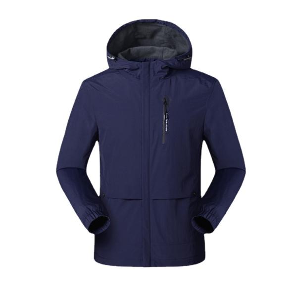 Thick Custom Safari Zip Up Jacket Dyed Windbreaker Jacket Woven Tactical Mens Jacket Coat
