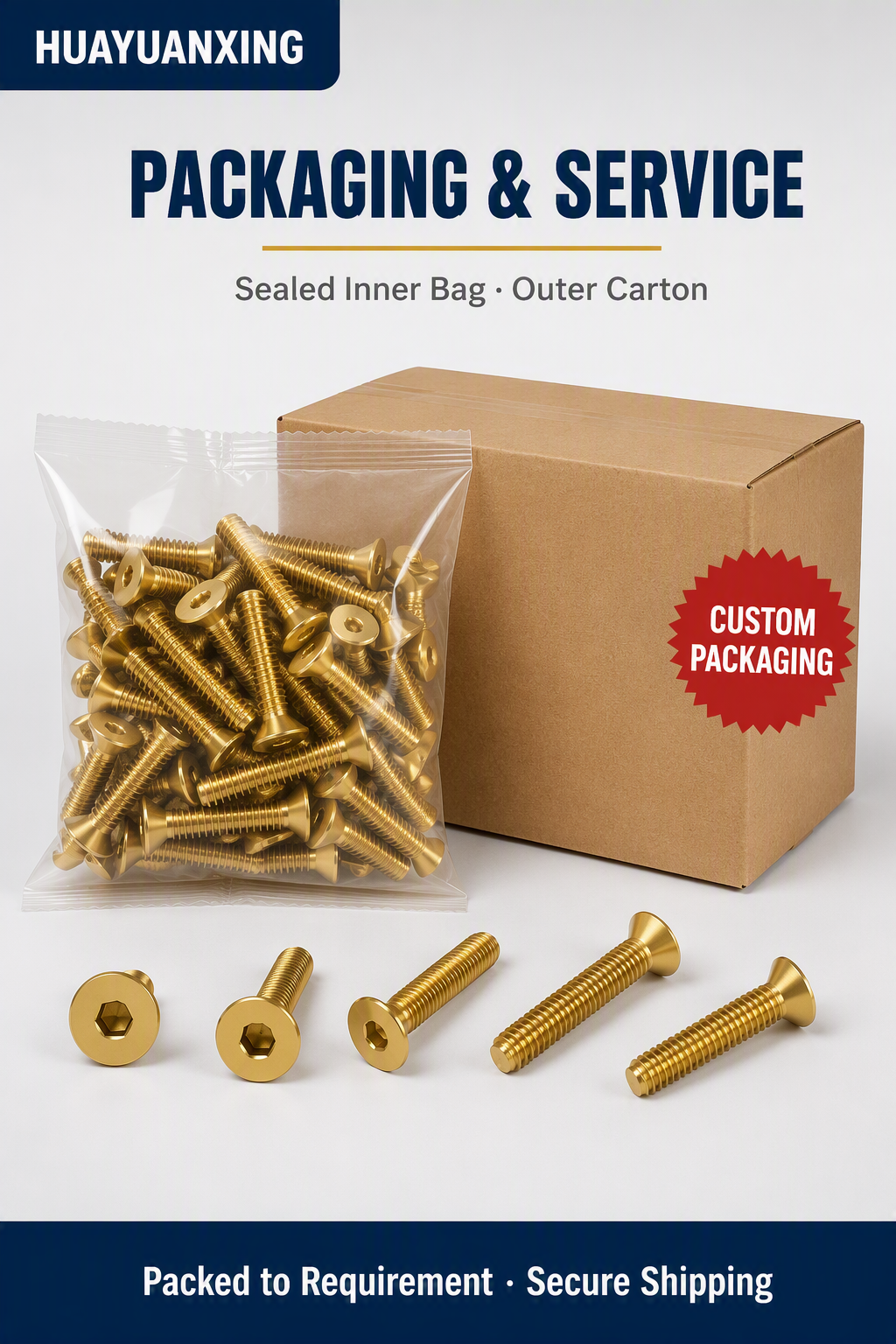 National standard pure brass countersunk head hexagon socket head screw flat head copper cup screw bolt copper machine tooth screw