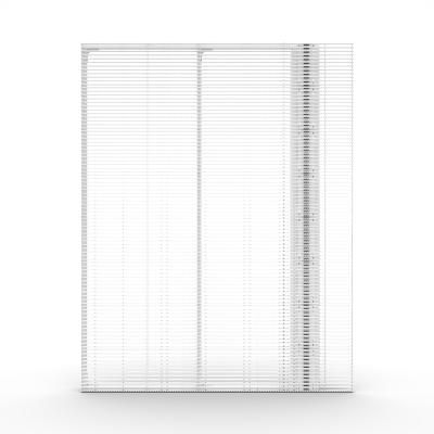GCL Cortina Interior Parede LED Transparente Para Publicidade na Estação de Metro
