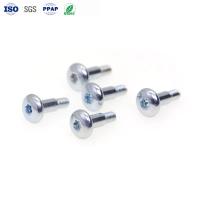 Parafuso de ombro personalizado M4 * 15 aço carbono azul zinco flor de ameixas sulfato de potássio cabeça máquina parafuso dentário