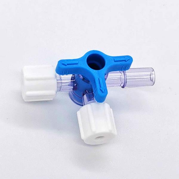 Disposable Surgical Plastic Three Way Stopcock Flow Control Luer Stopcock Valve