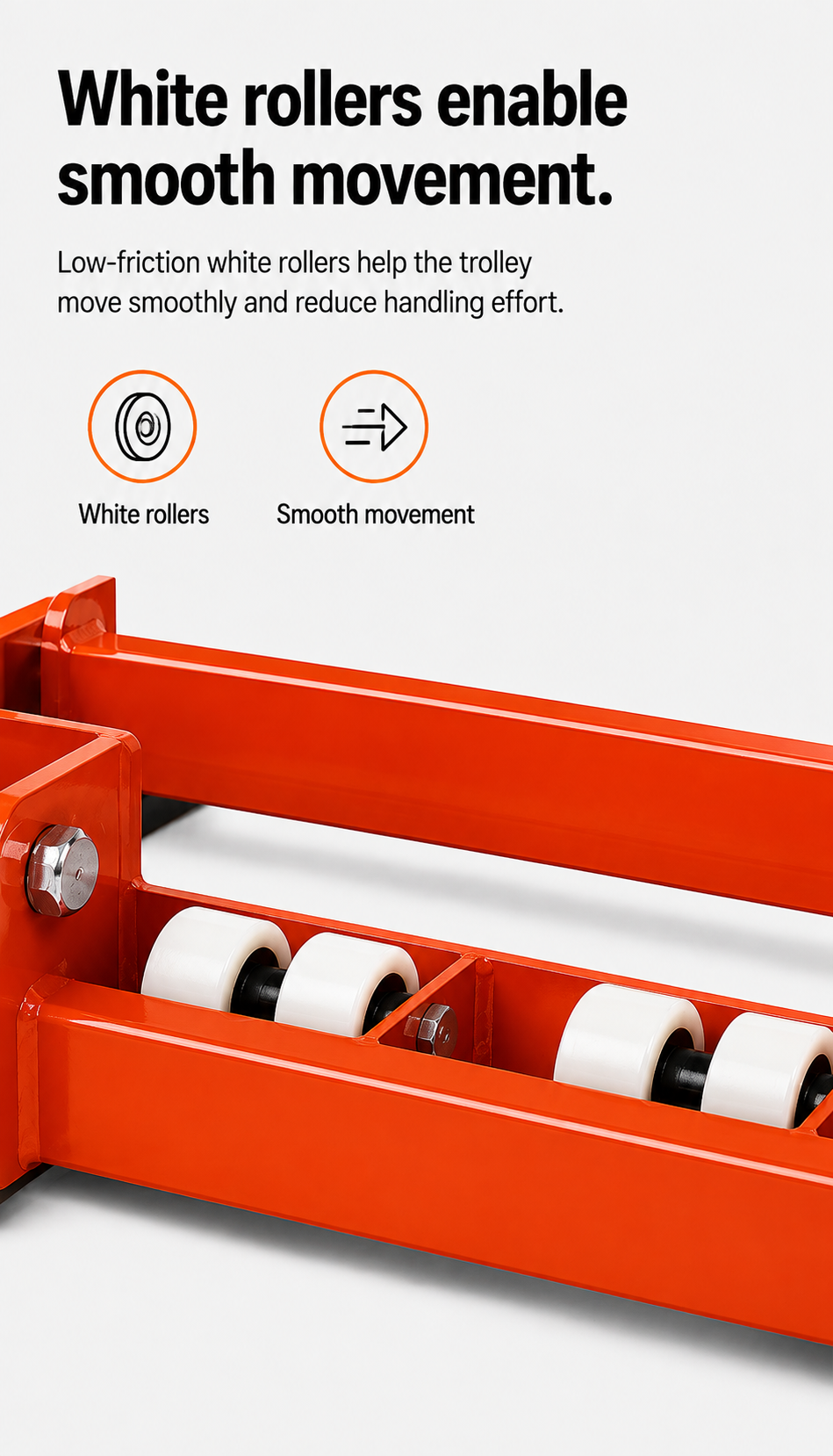 Sinolift Custom Red Steel Cantilever Electric Handling Truck Paper Reel Trolley TP A1