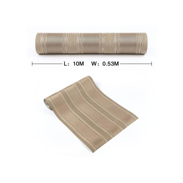 Yarn Modern Removable Wallpaper 0.53m Brown Living Room Wallpaper