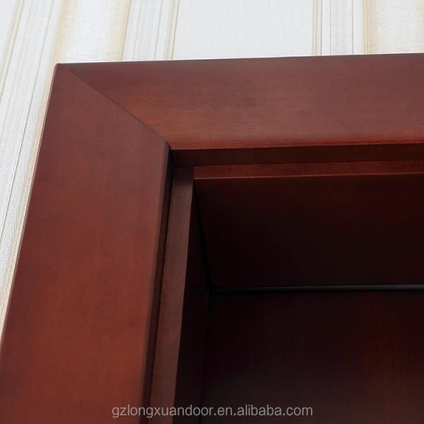 Bathroom Soundproof HDF Wood Doors Interior Finished 45mm Thick