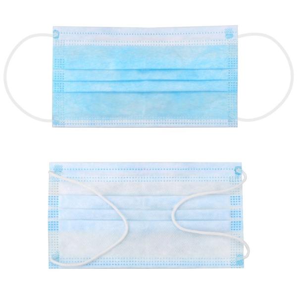Adult Disposable Non Woven Mask Non Woven Blue Mouth Mask Adjustable Nosepiece