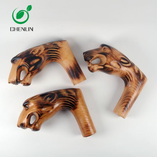 Lightweight Mini Umbrella Wooden Dog Head Handle With Black Walnut Material