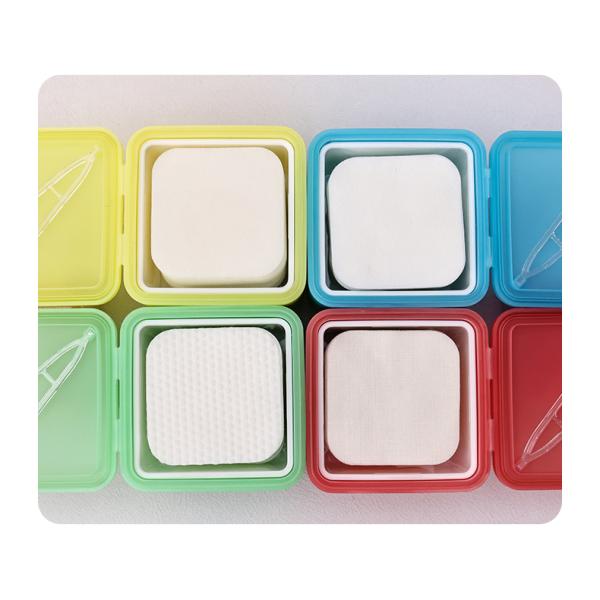 Disposable Wet Cotton Pad OEM ODM Face Cleaning Pad For Eye Makeup Remover