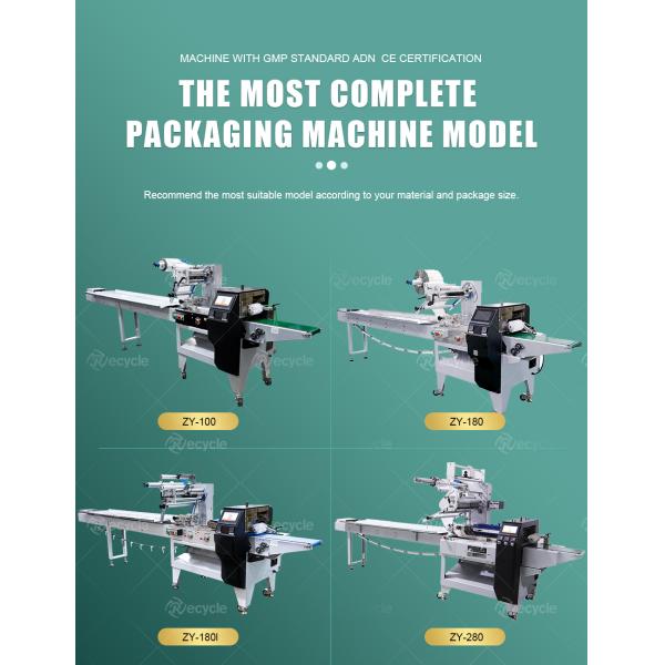 Back Sealing HFFS Flow Wrapping Machine for Instant Noodles Bread and Biscuit Packing