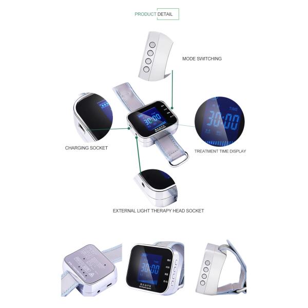 Laser Therapeutic Apparatus 650nm Diode Watch For Reducing Blood Viscosity