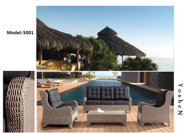 4piece - Home furniture luxury rattan sofa hotel furniture patio sofa furniture & chairs -5001