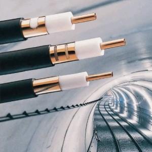 7/8 Inches Radiating Leaky Feeder Cable , Coupling Leaky Cable With Corrugated Copper Tape