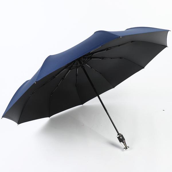 Manual Control Advertising Umbrella with Custom Logo Print and Fiberglass Shaft